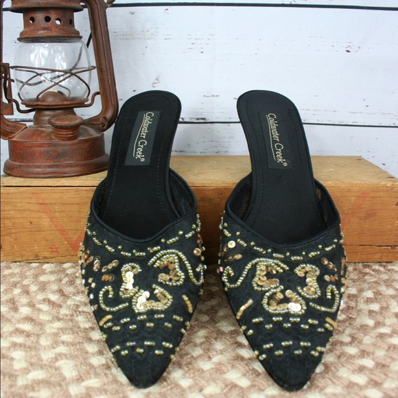 Coldwater Creek beaded mules in EUC! - Picture 3 of 7